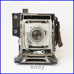 Graflex SPEED GRAPHIC 4x5 press camera with Ektar 127mm f/4.7 lens