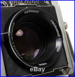 Graflex Speed Graphic 4X5 Camera with 150mm F2.8 Lens+Holders(Xenotar alternative)