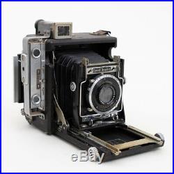 Graflex Speed Graphic Camera w. Zeiss Tessar 105mm f/4.5 Lens & RH/10 Film Back