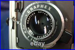 Graflex Super Graphic 4 x 5 Format Camera with Graflex Optar 135mm f/4.7 Lens
