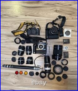 HUGE LOT! Vintage RARE Collection Nikon Nikkor 35mm Cameras Lens & More JAPAN FM HUGE LOT! Vintage RARE Collection Nikon Nikkor 35mm Cameras Lens & More JAPAN FM