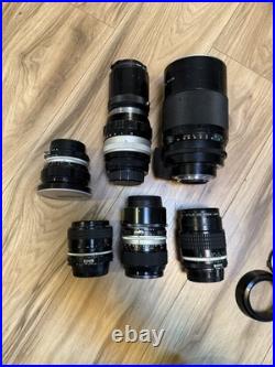 HUGE LOT! Vintage RARE Collection Nikon Nikkor 35mm Cameras Lens & More JAPAN FM HUGE LOT! Vintage RARE Collection Nikon Nikkor 35mm Cameras Lens & More JAPAN FM