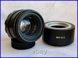 Helios-44-2 KMZ 58mm f/2 Vintage Lens, Nikon Z Adapter