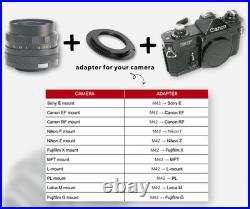 Helios 44M 2/58 Portrait Vintage Lens for DSLR SLR M42 cover FF & MEDIUM FORMAT