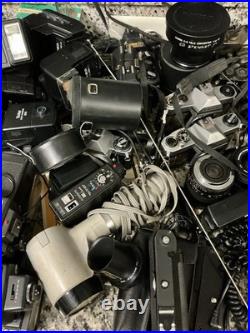 Huge Lot Of Vintage Cameras And Lenses For Parts Or Repair