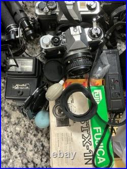 Huge Lot Of Vintage Cameras And Lenses For Parts Or Repair