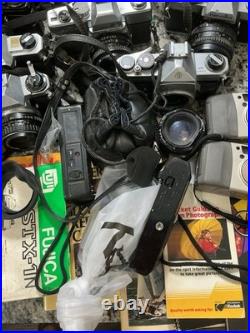Huge Lot Of Vintage Cameras And Lenses For Parts Or Repair