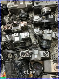 Huge Lot Of Vintage Cameras And Lenses For Parts Or Repair