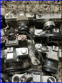 Huge Lot Of Vintage Cameras And Lenses For Parts Or Repair