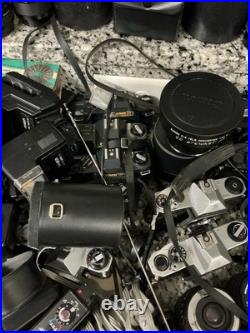 Huge Lot Of Vintage Cameras And Lenses For Parts Or Repair