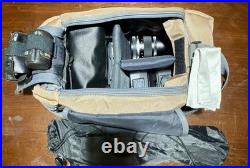 Huge Vintage Camera Lot Olympus & CPC Lenses, Flashes, Sony Cage, Tripod, Bag