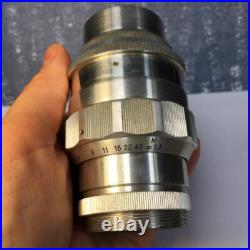 JUPITER 11 Soviet Vintage lens 4 / 135mm Mount M42 Silver Telephoto lens