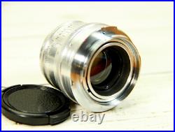 JUPITER-8 2/50 soviet vintage rangefinder lens M39 mount / Silver