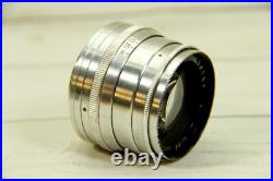 JUPITER-8 2/50 soviet vintage rangefinder lens M39 mount / Silver