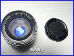 JUPITER-8 50mm f/2 Soviet Vintage Rangefinder Lens M39 LTM Leica Silver Photo JUPITER-8 50mm f/2 Soviet Vintage Rangefinder Lens M39 LTM Leica Silver Photo