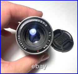 JUPITER-8 50mm f/2 Soviet Vintage Rangefinder Lens M39 LTM Leica Silver Photo