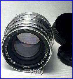 JUPITER-8 50mm f/2 Soviet Vintage Rangefinder Lens M39 LTM Leica Silver Photo