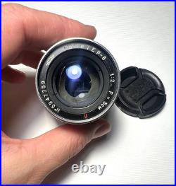JUPITER-8 50mm f/2 Soviet Vintage Rangefinder Lens M39 LTM Leica Silver Photo