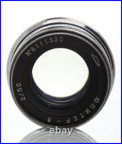 JUPITER 8 lens CLEAN 50mm f2.0 M39 mount Leica M Portrait Rangefinder Vintage