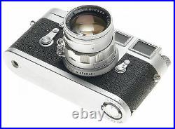 JUST SERVICED LEICA SS M3 EXCELLENT 35mm CAMERA WITH SUMMICRON 2/50mm LENS NICE