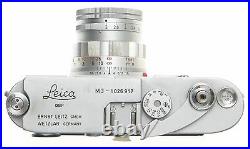 JUST SERVICED LEICA SS M3 EXCELLENT 35mm CAMERA WITH SUMMICRON 2/50mm LENS NICE