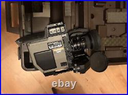 JVC BY-110 Video Camera HZ-110 Lens Vintage 1988 Viewfinder VF-115U Untested