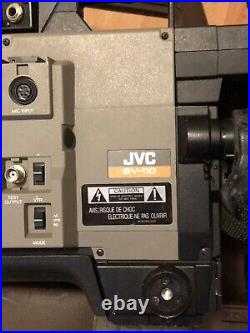 JVC BY-110 Video Camera HZ-110 Lens Vintage 1988 Viewfinder VF-115U Untested