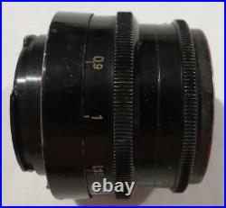 Jena Biotar F1.2 5.8cm Red T Carl Zeiss 17 Blades Exacta Camera Lens Vintage M42