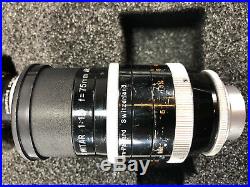 Job lot of C mount lenses for Bolex. Switar, Yvar, Angenieux, Kern-Paillard H16