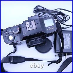 JunkPanasonic DMC-LC5 Black With Lens hood Japanese vintage camera From JAPAN