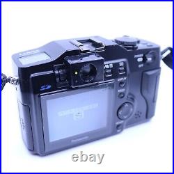 JunkPanasonic DMC-LC5 Black With Lens hood Japanese vintage camera From JAPAN JunkPanasonic DMC-LC5 Black With Lens hood Japanese vintage camera From JAPAN