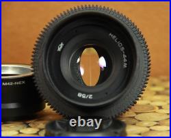 KMZ HELIOS 44M Anamorphic Soviet lens+Adapter for Sony E cameras Vintage