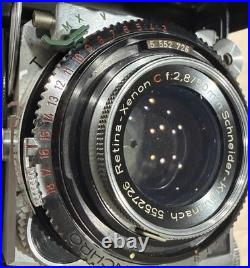 KODAK RETINA IIC XENON 2.8/50mm SCHNEIDER LENS CASED EX KODAK RETINA IIC XENON 2.8/50mm SCHNEIDER LENS CASED EX