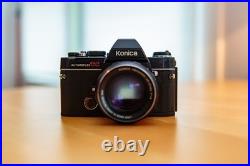 KONICA Autoreflex TC with Hexanon AR 57mm F 1.4 lens, Vintage 35m Film Camera