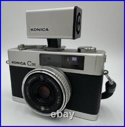 KONICA C35 FM 35mm Camera WithHexanon F2.8 38mm Lens VTG, Japan, NIB