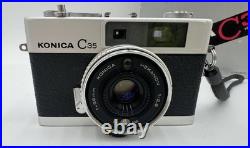 KONICA C35 FM 35mm Camera WithHexanon F2.8 38mm Lens VTG, Japan, NIB