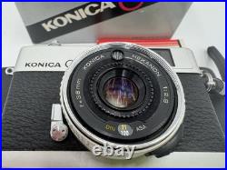 KONICA C35 FM 35mm Camera WithHexanon F2.8 38mm Lens VTG, Japan, NIB