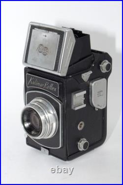 Kalimar Reflex SL 6x6cm SLR camera with Kaligar 80mm f3.5 lens. PARTS! AS-IS