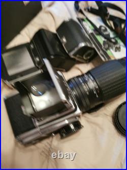 Kiev 88 SLR Vintage 1985 6x6 cm Medium Format 4 Camera Backs 250 Mm Lens