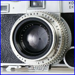 Kodak EKTRA Film Rangefinder Camera Ektar 50mm f1.9 Lens #4995 Works! RARE
