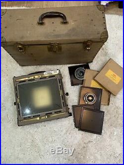 Kodak Master View 8X10 Camera with 2 Lenses & Carrying Case Untested