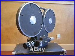 Kodak Reflex 16mm Movie Camera Angenieux Lens 1000ft Mag Hollywood Prop 35mm