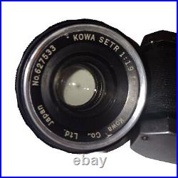 Kowa Setr 50mm F/1.9 Wide Prime Lens with Kowa Set R Vintage Camera Untested As-Is