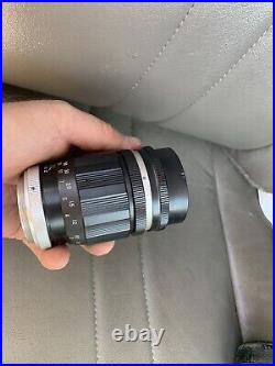 Kuribayashi Camera Lens C. C. Petri 13.5 F135mm Lens With Case! Vtg Rare