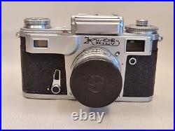 Kyiv-4A + Jupiter-8M f2/50mm Lens Vintage Russian 35mm Camera Zeiss Contax Copy