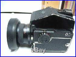 L@@K vintage Mamiya M645 1000S 45mm SLR Film Camera with 80mm lens and Flash