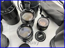 LARGE LOT AS-IS 40+ Assorted Vintage Camera Lenses FOR PARTS & REPAIR