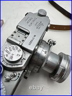 LEICA 35mm DRP Ernst Leitz Wetzlar Camera & Lens f=5cm 12/Bundle/Nr 570000