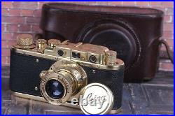 LEICA Kriegsmarine Vintage Camera +Leitz Elmar (3.5/50) Black Zorki Copy