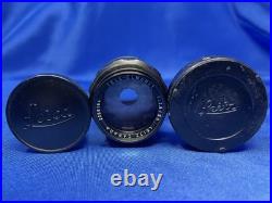 LEICA LEITZ Tele-Elmarit 90mm F/2.8 Camera Lens with Caps CANADA Vintage RARE